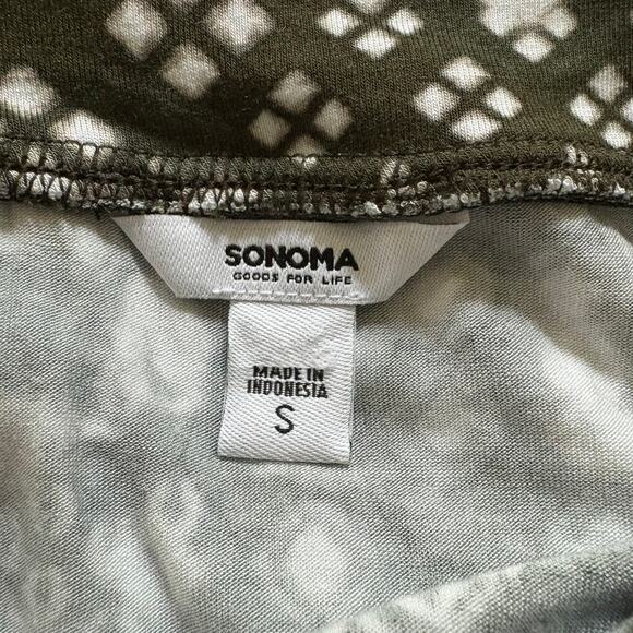 Sonoma Abstract Print Maxi Skirt Green White Small - Picture 10 of 11